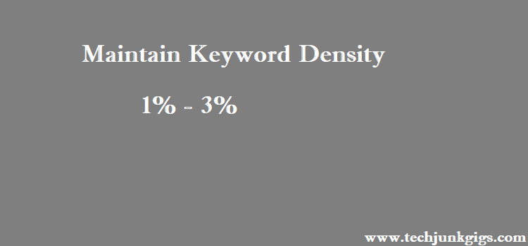 keyword density 