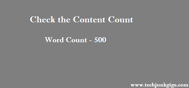 content count
